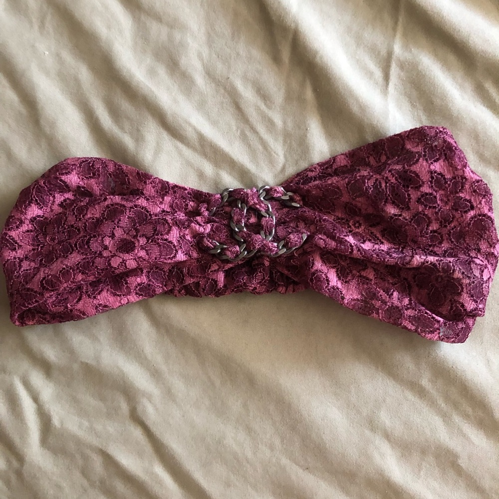 Authentic Chanel vintage hair lace headband